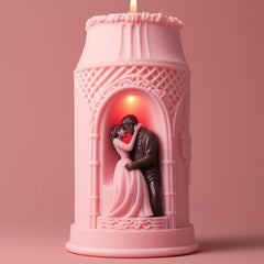 RKPM HOMES Candle Molds I 3D Couple Silicone Scented Castle Mould I Special for Valentine's Day I Succulent Molds for Handmade Ornament Aromatherapy Soap, Clay, Resin Epoxy Casting, Art Crafts (A)