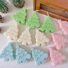 RKPM HOMES Candle Mold I 3D Fondant Silicone Scented Wax Mould I Special for Christmas Succulent Molds for DIY Handmade Aromatherapy Ornament Soap Cake Décor, Resin Art Craft (Star Christmas Tree)