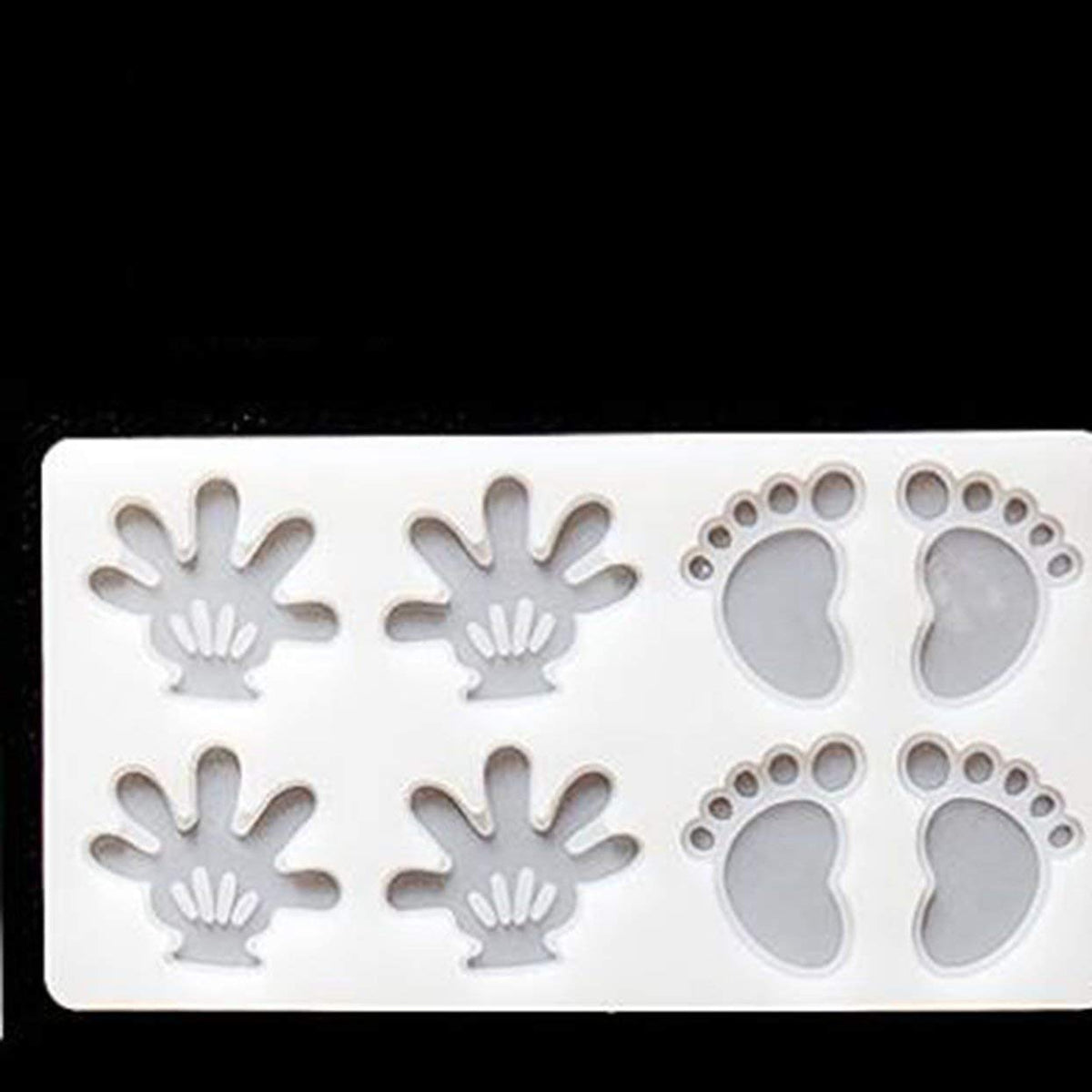 RKPM HOMES Mini Silicone Chocolate Insert Mould Cake Decoration Mould Decor Mould (Hand Foot Insert)