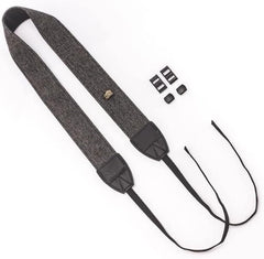 RKPM HOMES Camera Strap Sling belt I Adjustable Shoulder Neck Vintage I Cotton Leather finish Hooks Safety cross-body for All DSLR Camera Nikon Canon Sony Pentax I Suitable for Women Men – Gray