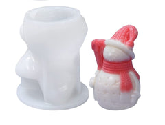 RKPM HOMES Broom Snowman Candle Mold I Fondant Silicone Scented Wax Mould I Succulent Molds | Special for Christmas I Handmade Candles Making I for Mousse Dessert Soap Cake DIY Decorating Art Crafts