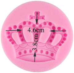 RKPM HOMES Crown Fondant Silicone Molds Princess Crown Fondant Cake Molds Crown Heart Mold for Sugar Chocolate Mold Wedding Cake Decoration Tools (1 Cavity Crown Mold)