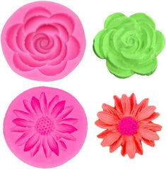 RKPM HOMES Flower Chocolate Mold I 3D Fondant Chrysanthemum Sunflower Shape Silicone Candy Mould I Cake Décor Aroma Beads Polymer Clay Soap Pendant Resin Candle Art Crafts Making (Sun Flower)