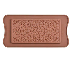 RKPM HOMES Valentine Heart Shape Chocolate Mould | Dairy Milk Chocolate Bar | Silicone DIY 3D Candy Mold | Ideal for Chocolate and Cake Decoration | for Cake, Brownie Topper, Gummy & Jello – Brown