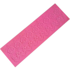RKPM HOMES Cake Border Mold I Flower Pattern Embossing Lace Mould I Floral Theme Fondant Silicone Scroll Lace Moulds I for DIY Cake Decorating, Sugar, Gum Paste, Chocolate, Cookies, Polymer Clay