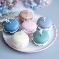 RKPM HOMES Macaroon Mat | Silicone 3D Round Fondant Macaron Mould | Mold for Cake/Cupcake Decorating, Baking, Gum Paste, Chocolate, Candy, Polymer Clay, Mini Soap | Bakeware Molds - 6 Cavity