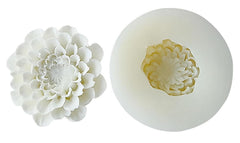RKPM HOMES Flowers Candle Mold I 3D Fondant Peony Flower Shape Silicone Scented Wax Mould I Succulent Molds for DIY Handmade Ornament Cake Décor Aromatherapy Soap Resin Art Craft Home Desktop Décor