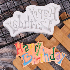 RKPM HOMES Happy Birthday Boy Girl Cake Mold | Silicone Fondant 3D Mold | Baking Tools for Cake Chocolate Candy Ice Jelly Soap Pudding | Cake Baking Moulds | Bakeware Molds | Multicolor – Pack of 4