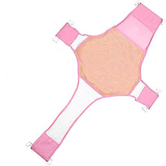 RKPM Newborn Baby Bath Seat Support Net Bathtub Sling Shower Mesh Bathing Cradle Rings for Tub (Bathtub not Included)(Pink)
