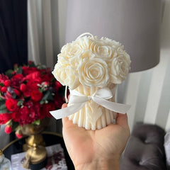 RKPM HOMES Flower Bouquet Candle Mold I 3D Basket Pillar Silicone Epoxy Mould I Special for Valentine's Day I for DIY Handmade Ornament Aromatherapy Home Party Cake Décor Soap Resin Art Craft Making