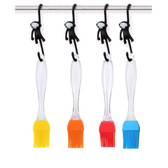 RKM Silicone Basting Pastry Brushes Set of 4, Great for BBQ Meat, Cakes and Pastries-Heatproof, Dishwasher Safe Flexible Easy Clean, BPA Free (4 Pcs)