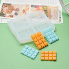 RKPM HOMES Cookie Fondant Mold I 3D Silicone Donut Mould I for DIY Handmade Sugarcraft Cake Decoration, Polymer Clay, Candy, Cupcake, Jelly, Muffin, Soap Resin Wax Making (4 Cavity Mini Bar)