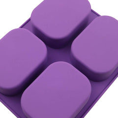 RKPM HOMES Silicone Cake Baking Pan Jelly Pudding Mousse Mould Nautical Handmade Cloud Cold Process Soap Mold (3D 4 Cavity Mickey Shape Cartoon Mold
