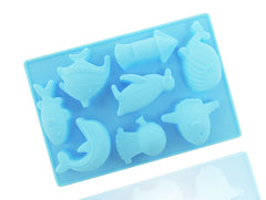 RKPM HOMES Whale Dolphin Penguin Shape Chocolate Mould I Fish 3D DIY Fondant Silicone Candy Mold I Baking Tools for Cake Chocolate Candy Ice Jelly Soap I Cake Baking Moulds I Bakeware Molds - 8 Cavity