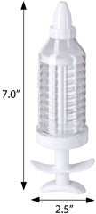 RKPM HOMES 1-Piece 8 Tips Icing Syringe, 10", White and Clear Brand: Chef Craft.