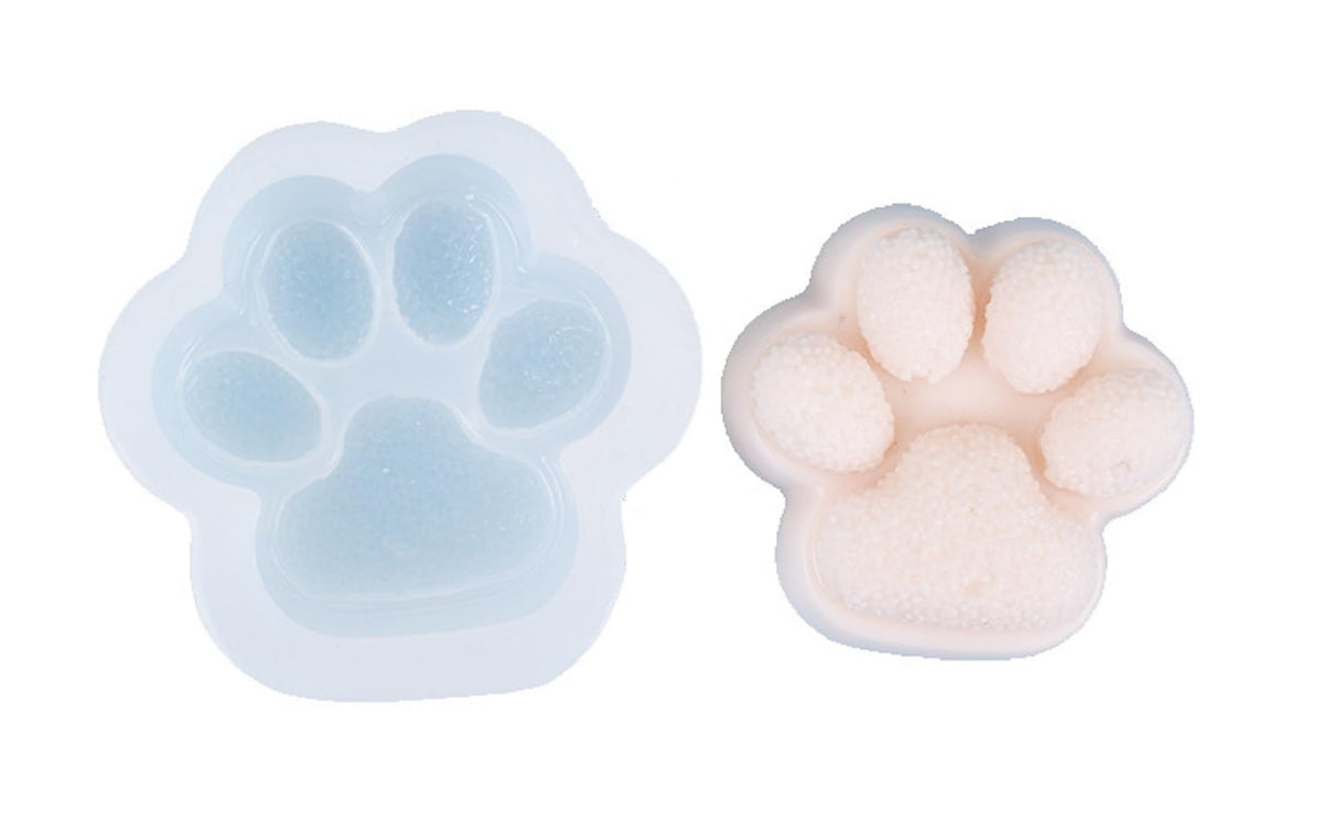 RKPM HOMES Keychain Mold I Cat Dog Paw Shape Casting Silicone Epoxy Mould I for Handmade DIY Pendant Necklace Jewelry Resin Clay Aroma Beads Car Freshie Art Craft Projects Home Décor (A)