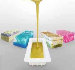RKPM HOMES Soaps Molds I Silicone Rectangular Loaf Mould I Handmade Sharp Edges Soap Making Forms I 3D Swirl Making Mould for Cake Chocolate Candy Ice Jelly Brownie Dessert I White - 500ml