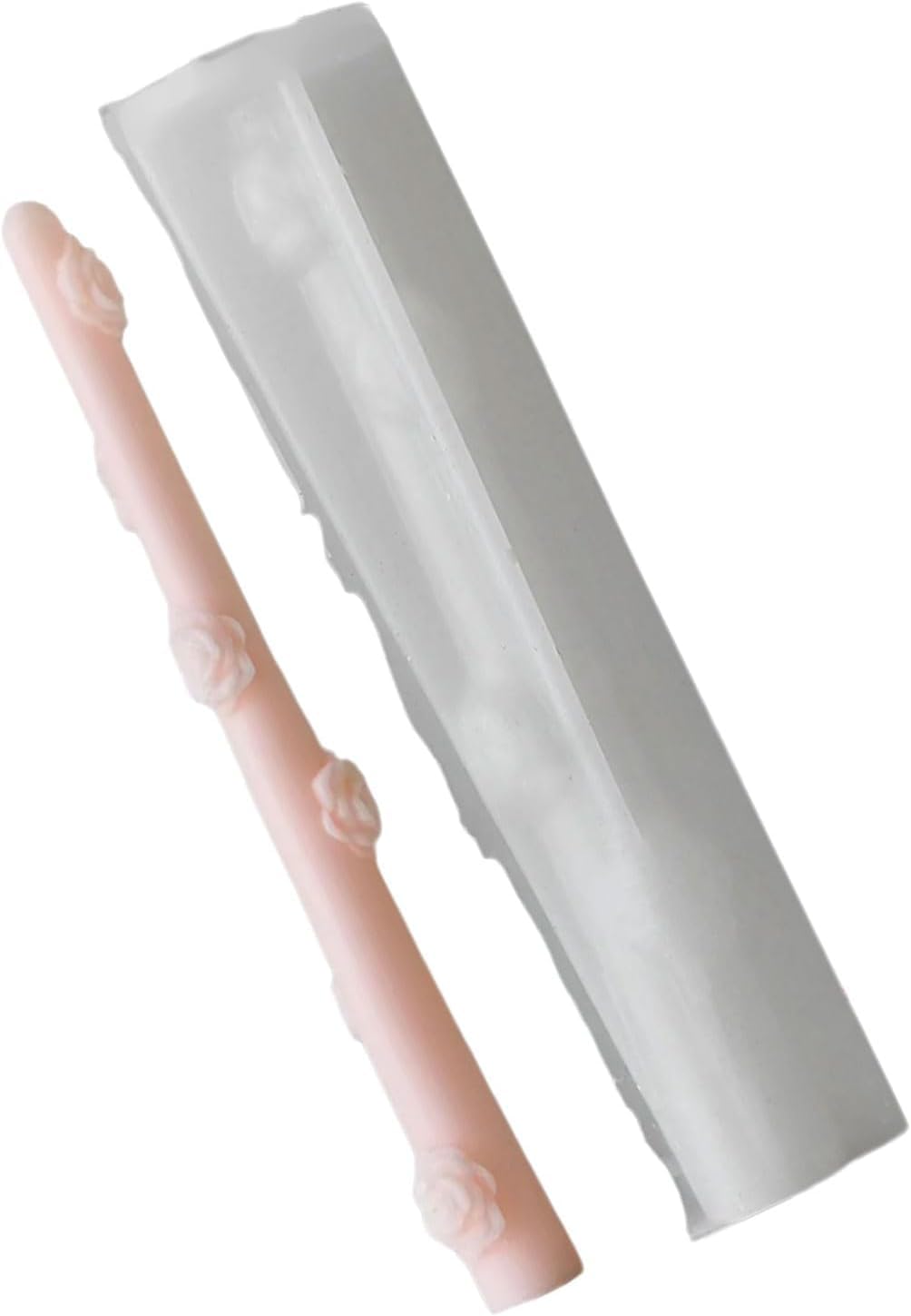RKPM HOMES Candle Stick Mold I 3D Long Rod Pillar Silicone Epoxy Mould I for DIY Handmade Ornament Cake Décor Aromatherapy Soy Wax Resin Art Craft Making Home Table Decoration (Flower)