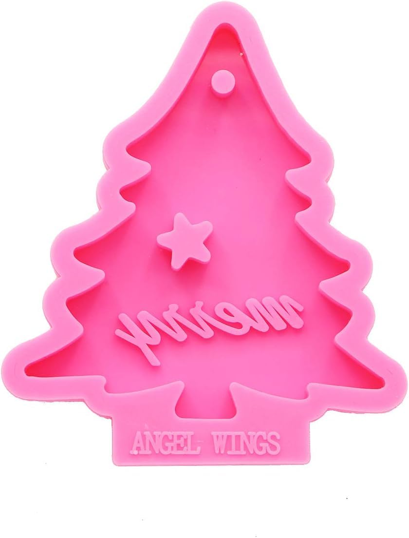 RKPM HOMES Keychain Mold I Christmas Tree Shape with Hole Silicone Epoxy Mould I for Handmade DIY Pendant Necklace Jewelry, Earring, Resin Casting, Chocolate, Cake Décor Art Craft Making