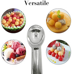 RKPM HOMES® Nonstick Anti-Freeze Ice Cream Scoop, 7in/18cm (Silver)