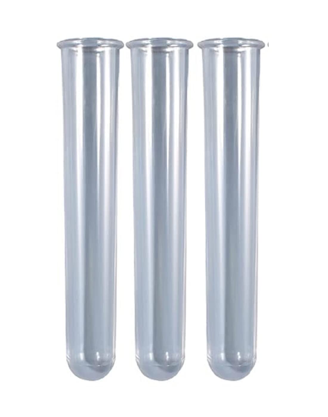 RKPM HOMES Test Tube I Round Acrylic Hollow Tube Pipe I for Plant Propagation Station Hydroponic/Flowers for Home Office Desktop Garden Wedding Decoration – Pack of 3