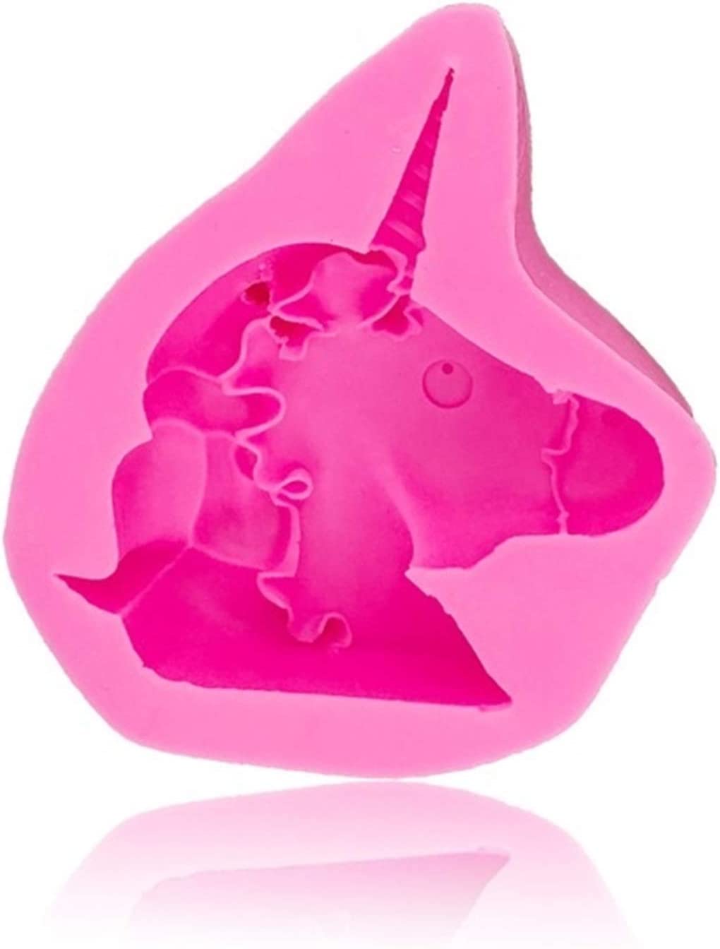 RKPM HOMES Unicorn Pattern Chocolate Mould I 3D DIY Fondant Silicone Candy Mold I Baking Tools for Cake Chocolate Candy Ice Jelly Soap I Cake Baking Moulds I Bakeware Molds (Unicorn Head Mold)
