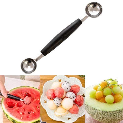 RKPM New Watermelon Melon Fruit Baller Ice Cream Scoop DIY Tools - Fruit Dig Ball Scoop for Fancy Salad Making (2 Pcs)