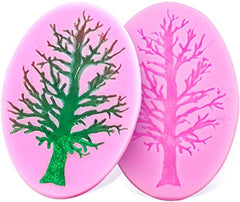 RKPM HOMES Tree Shape Chocolate Mould | Withered Trees 3D DIY Fondant Silicone Mousse Candy Mold | for Cake Chocolate Candy Ice Jelly Soap | Cake Baking Moulds | Bakeware Molds – Multicolor