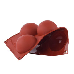 RKPM HOMES 6-Cavity Semi Circle Silicone Mold Baking Mold for Making Hot Chocolate Bomb Cake, Jelly, Dome Mousse Mold
