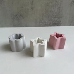 RKPM HOMES Planter Mold I Casting Plant Silicone Epoxy Candlestick Mould I Succulent Concrete Flower Pots Molds for DIY Jewelry Trinket Storage, Makeup Container Home Decoration – 3 Cavity (Round)