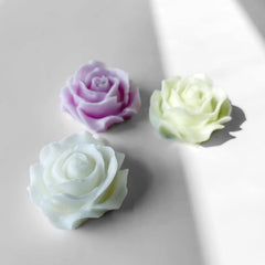 RKPM HOMES Flower Chocolate Mold I 3D Fondant Bloom Rose Shape Silicone Epoxy Cupcake Mold I for DIY Handmade Cake Décor Candy Ice Cube Polymer Clay Gummy Muffin Soap Resin Wax Candle Making