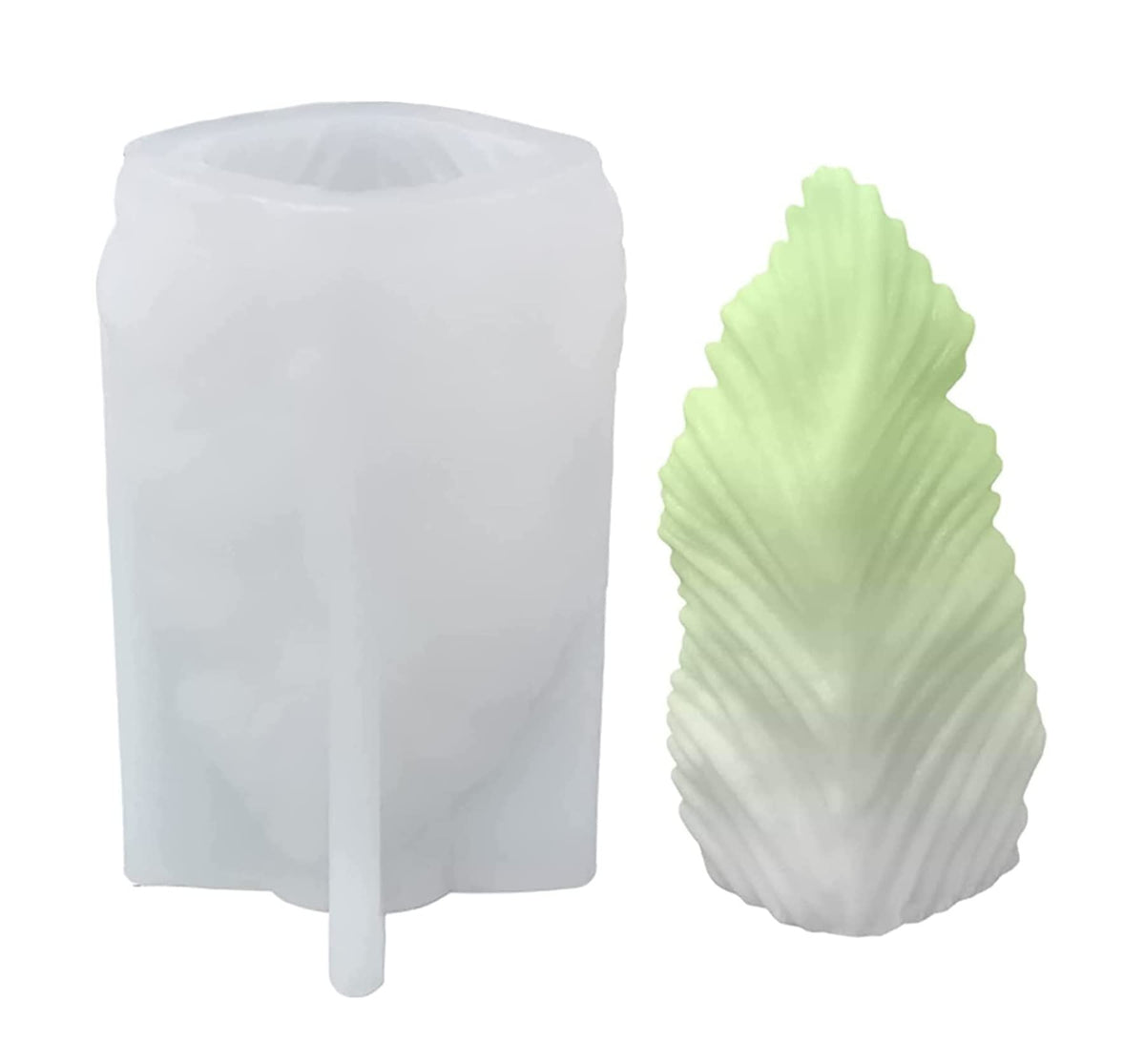 RKPM HOMES Candle Mold I 3D Fondant Large Coral Leaf Shell Silicone Epoxy Mould I for DIY Handmade Ornament Chocolate, Cake Décor, Aromatherapy, Soap, Polymer Clay Resin Art Craft Making