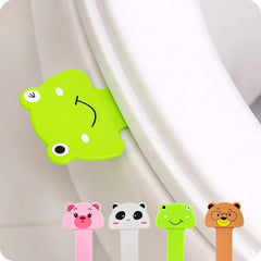 RKPM Pack of 2 Toilet Seat Pad Cover Lifter Lift Handle - Cartoon Print Pink 2 Pcs