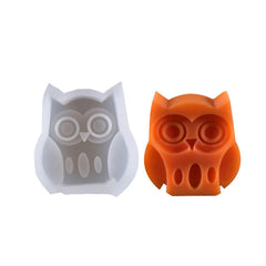RKPM HOMES Mini Animal Shape Candle Mold I 3D Car Freshie Silicone Sculpture Mould I for DIY Handmade Aromatherapy Gypsum Soap Cake Décor, Aroma Beads Car Freshie, Resin Art Craft Making (Owl)