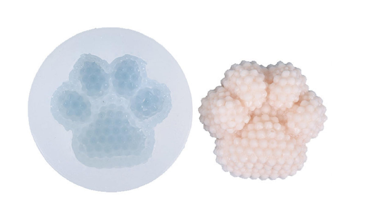RKPM HOMES Keychain Mold I Cat Dog Paw Shape Casting Silicone Epoxy Mould I for Handmade DIY Pendant Necklace Jewelry Resin Clay Aroma Beads Car Freshie Art Craft Projects Home Décor (B)