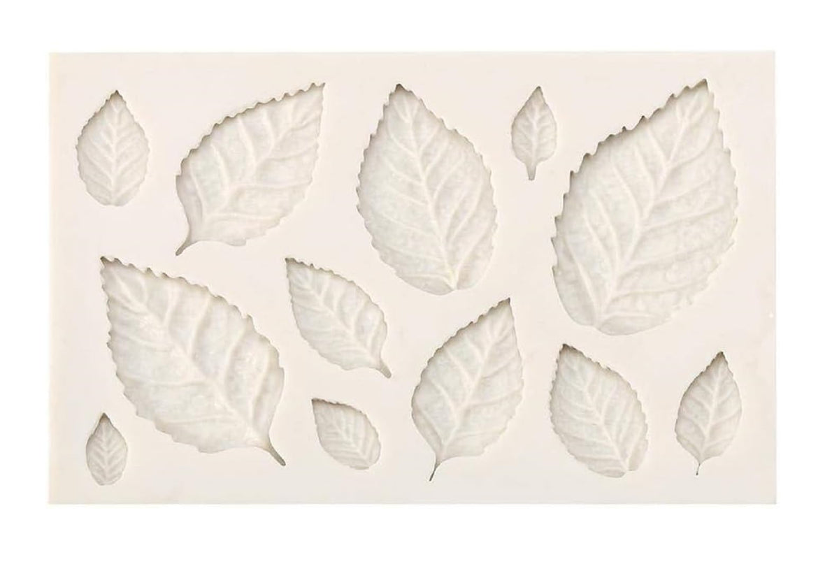 RKPM HOMES Leaf Cupcake Fondant Mold I 3D Holly & Maple Leaves Flower Silicone Chocolate Mould I for DIY Handmade Cake Decor Polymer, Candy, Cookies, Muffin, Soap Resin Wax Making (Leaf Leaves)