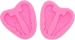 RKPM HOMES 3D Angel Wings Shape Cake Mould | Fondant Silicone Mold | Clay DIY Mold Cake Decor Tools | Baking Tools for Chocolate Pinna Jelly Baking Soap | Moulds for Cake Decorating