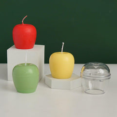 RKPM HOMES Apple Shape Candle Mould I 3D Plastic Scented Wax Mould I for DIY Handmade Cake Décor, Aromatherapy, Soap, Candles Making Art Craft Home Wedding Dinner Party Decoration