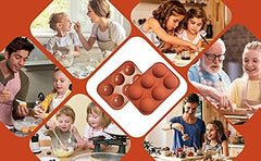 RKPM HOMES Medium 6 Cavity Semi Sphere Silicone Mold, Pack of 1 Baking Mold for Making Chocolate, Cake, Jelly, Dome Mousse Mold Size 19 x 13 x 5 cm (3 Pcs)