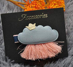 RKPM HOMES 1PCs Baby Girl Cloud Hair Clips Set For Girls Toddler Kids Princess Hair Pins Clips Barrettes Hair Accessories (Sky Blue)