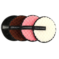 RKPM HOMES Reusable Makeup Remover Pads | Double-Sided Multi-functional Soft Fiber | Cleansing Pads for Facial, Eye, Foundation Simple Makeup Remover | Safe for Dry & Sensitive Skin (Pink)