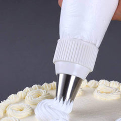 RKPM HOMES Set of 2 Small Standard Couplers Cake Decorating Coupler Pipe Tip Coupler for Icing Nozzles, White 2