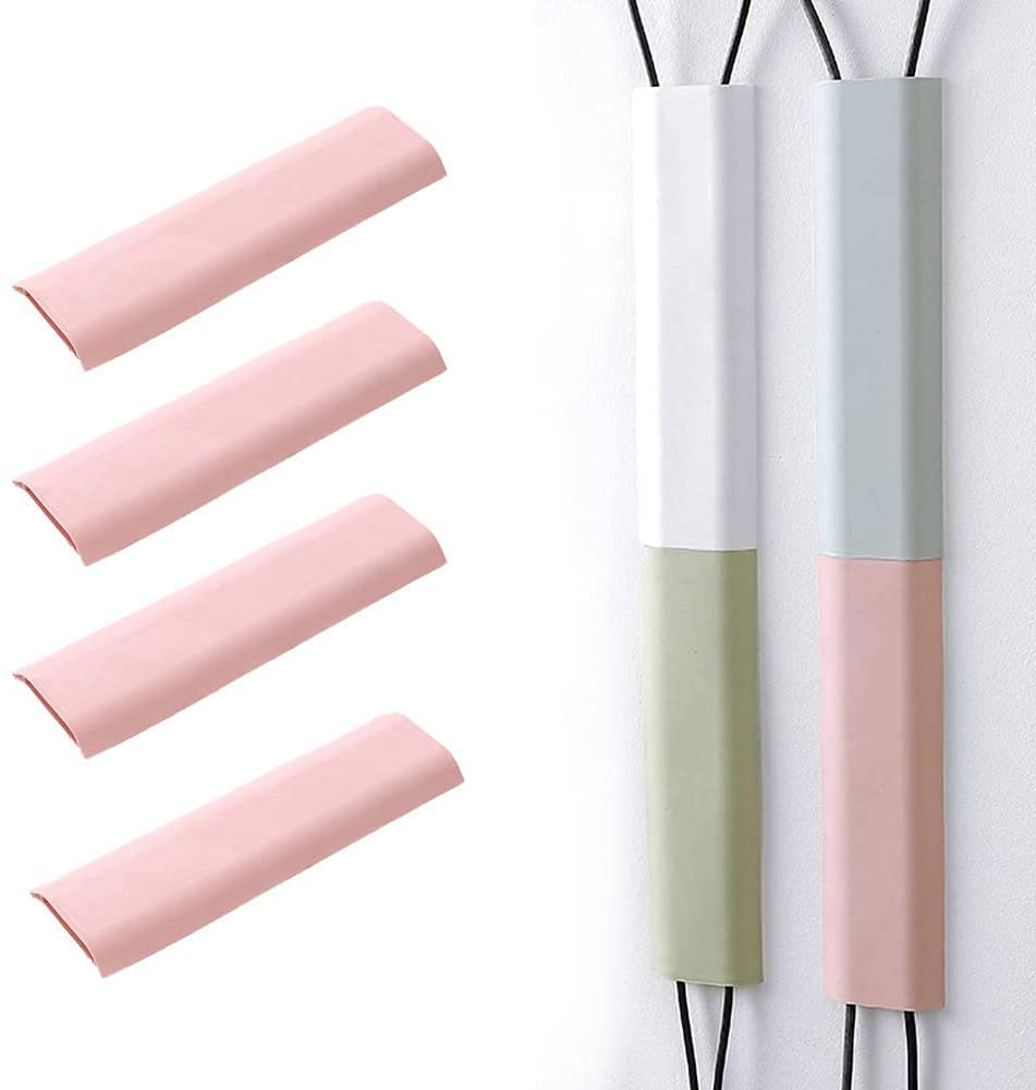 RKPM HOMES Cable Protector I Concealer Cord Cover I Self-Adhesive Wall Mount Paintable Cable Management for Home, Office, Warehouse I Easy to Unfold & Open I Raceway to Hide Wires (Pack of 4, Pink)