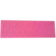 RKPM HOMES Cake Border Mold I Flower Pattern Embossing Lace Mould I Floral Theme Fondant Silicone Scroll Lace Moulds I for DIY Cake Decorating, Sugar, Gum Paste, Chocolate, Cookies, Polymer Clay