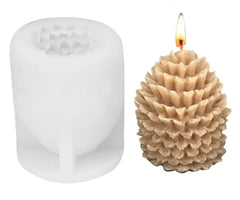 RKPM HOMES Candle Mold I 3D Fondant Silicone Scented Wax Mould I Special for Christmas Succulent Molds for DIY Handmade Aromatherapy Ornament Soap Cake Décor, Resin Art Craft (Pine Cone Tree)