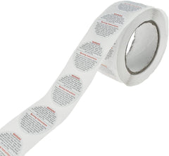 RKPM HOMES Candle Warning Stickers I White Circular Safety Sticker I Waterproof, Easy to Peel I Round Label for Candle Making DIY Candle Jars Container and Tins – 500 Pcs