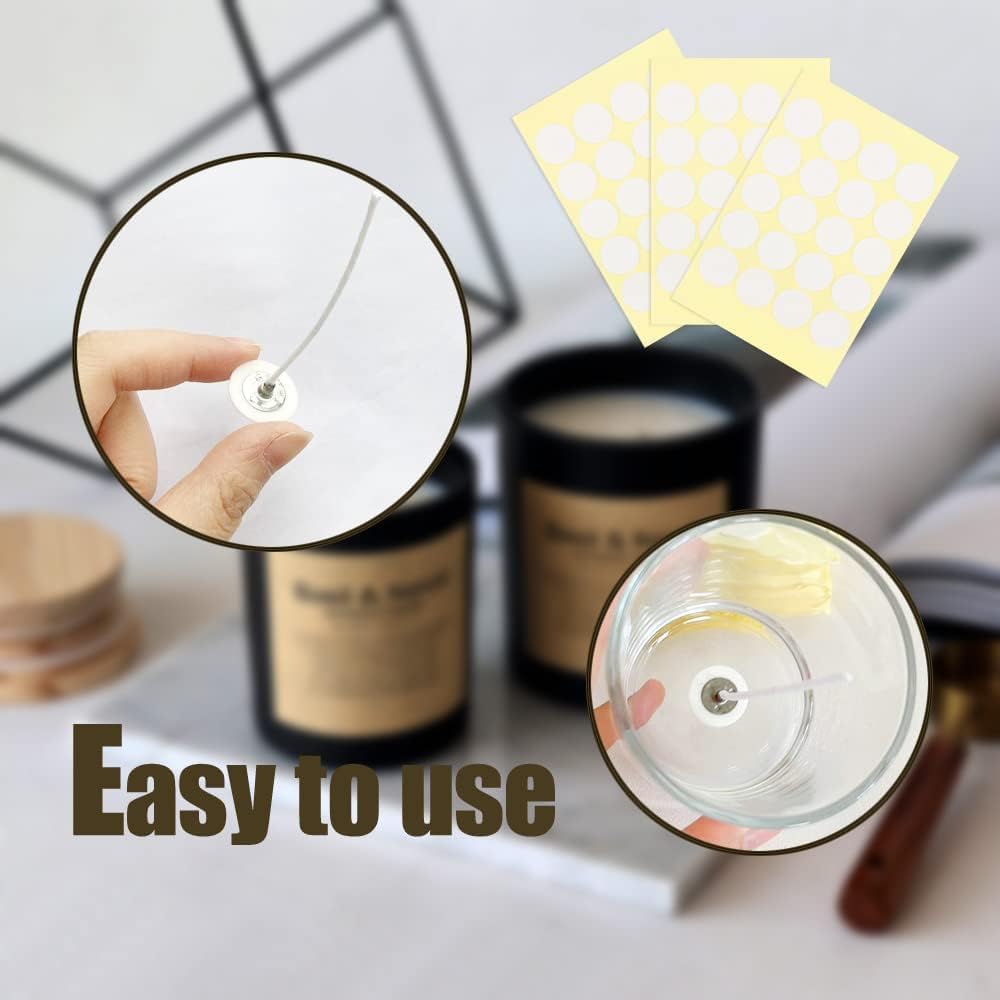 Candle Making Sticker Machine RKPM HOMES Candle Wick Stickers I for Candle Making I Adhere Steady in ...