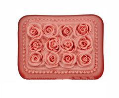 RKPM HOMES 12 Rose Soap Mold, Craft Art Rose Silicone Soap Mould, Love Rose Craft Molds DIY Handmade Soap Molds