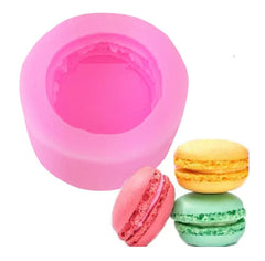 RKPM HOMES Macaroon Mat | Silicone 3D Round Fondant Macaron Mould | Mold for Cake/Cupcake Decorating, Baking, Gum Paste, Chocolate, Candy, Polymer Clay, Mini Soap | Bakeware Molds (2 Layer)