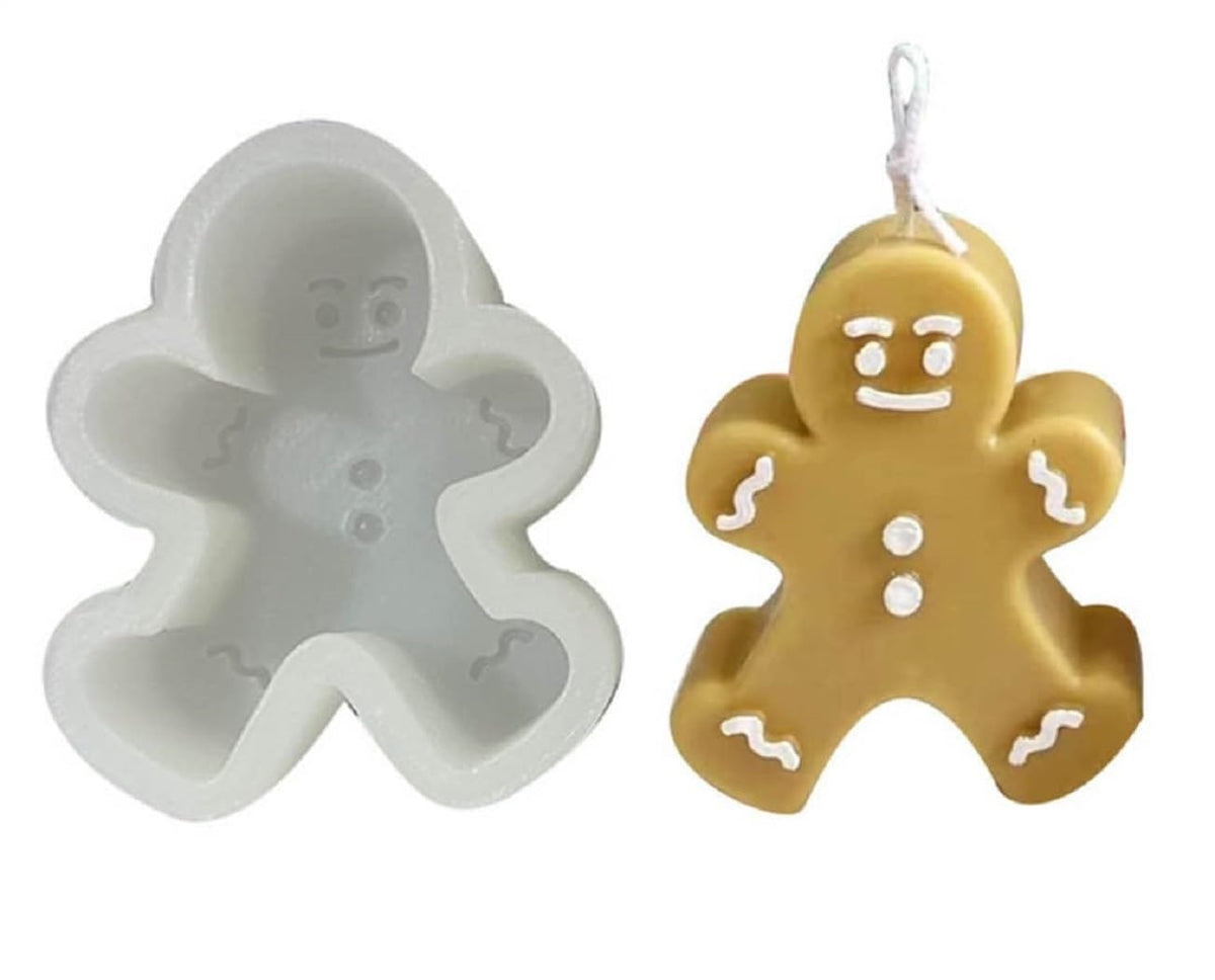 RKPM HOMES Candle Mold I 3D Fondant Silicone Scented Wax Mould I Special for Christmas Succulent Molds for DIY Handmade Aromatherapy Ornament Soap Cake Décor, Resin Art Craft (Snowman)